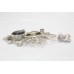Sterling Silver 925 pendant semi precious quartz topaz gem stone women C339